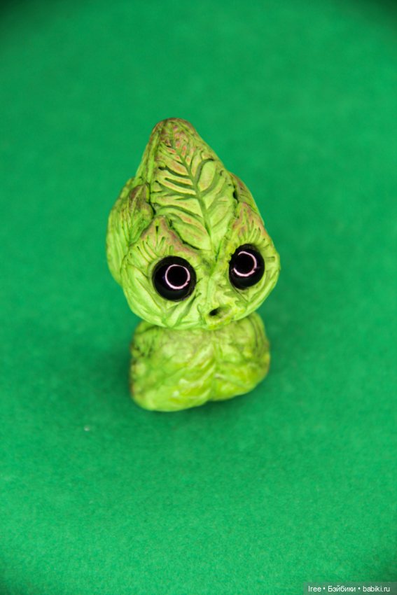 Монстрик-бутончик Листик — Лепка авторских игрушек и папье (фото 3)