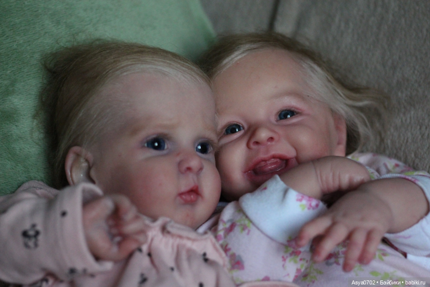 Две сестрички в объективе Куклы реборн Анастасии Коченовой