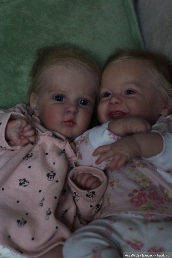 Две сестрички в объективе Куклы реборн Анастасии Коченовой