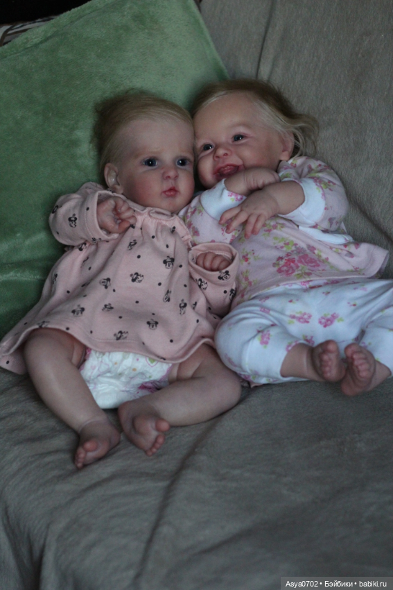 Две сестрички в объективе Куклы реборн Анастасии Коченовой