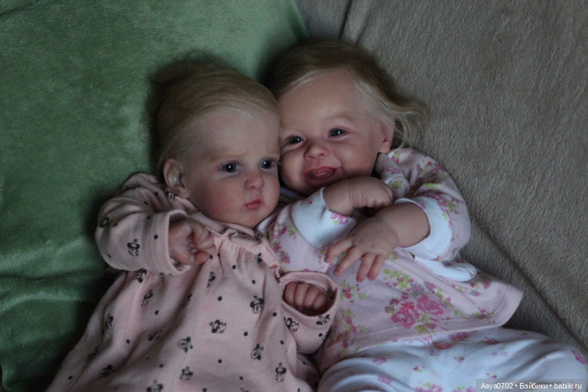 Две сестрички в объективе Куклы реборн Анастасии Коченовой