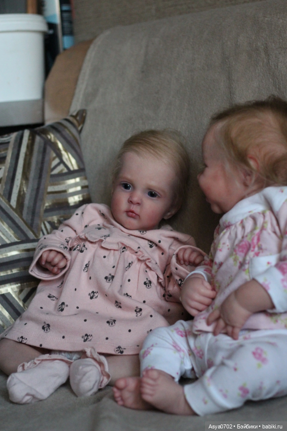 Две сестрички в объективе Куклы реборн Анастасии Коченовой (фото 4)