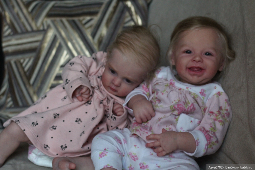 Две сестрички в объективе Куклы реборн Анастасии Коченовой
