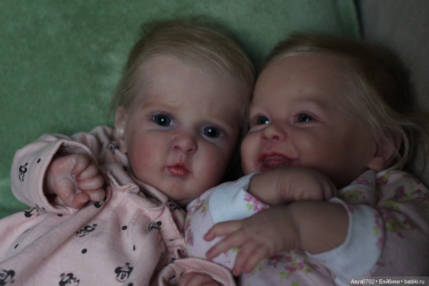 Две сестрички в объективе Куклы реборн Анастасии Коченовой