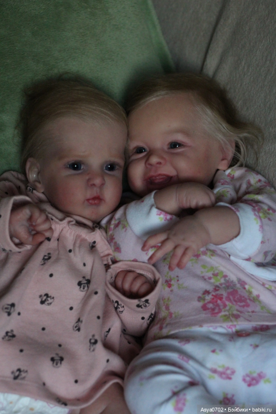 Две сестрички в объективе Куклы реборн Анастасии Коченовой