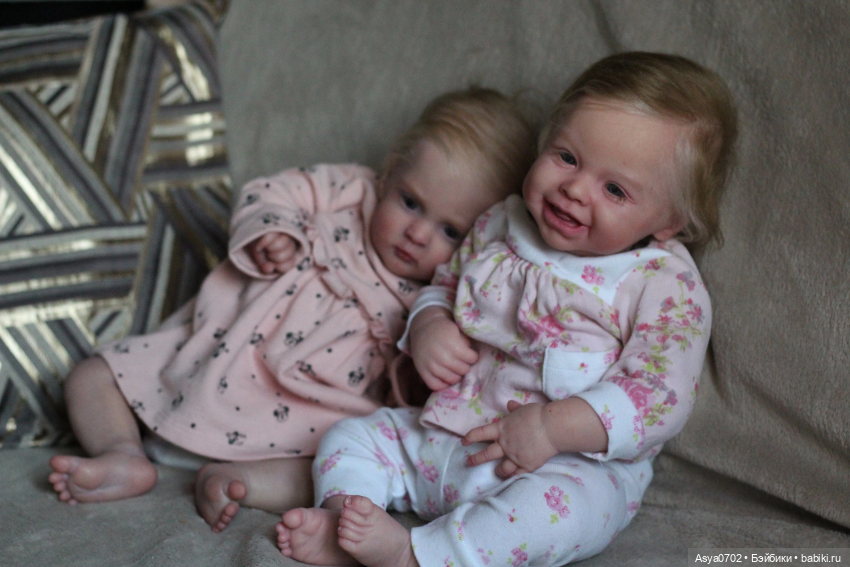 Две сестрички в объективе Куклы реборн Анастасии Коченовой (фото 9)