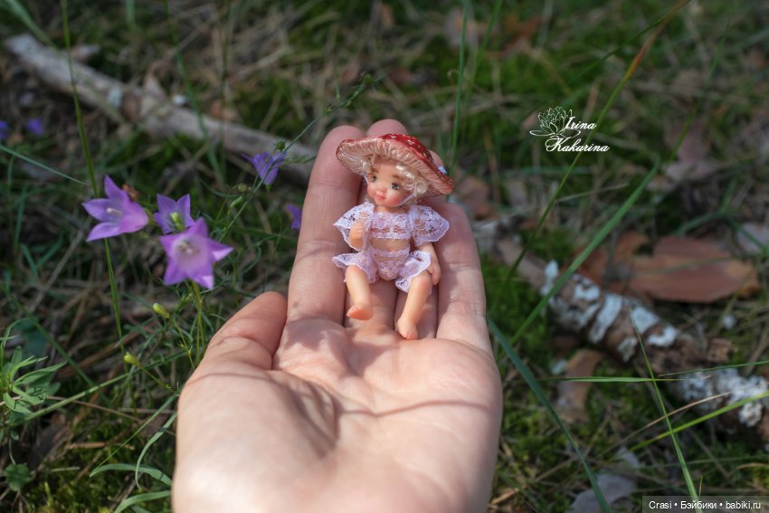 Малышка Мухоморчик — Авторские миниатюрные куклы: лепка (фото 8)