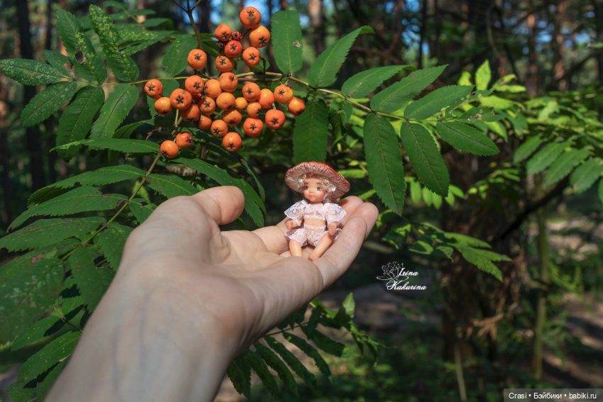 Малышка Мухоморчик — Авторские миниатюрные куклы: лепка
