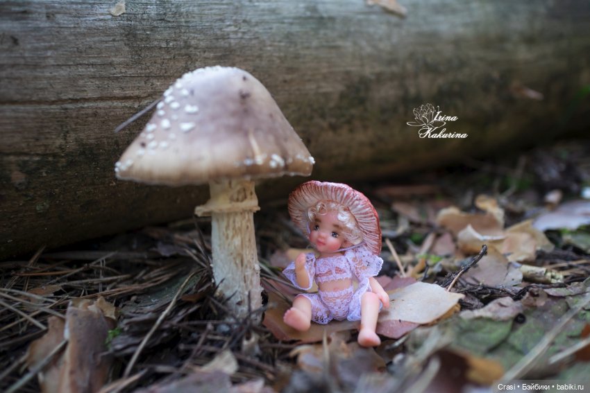 Малышка Мухоморчик — Авторские миниатюрные куклы: лепка (фото 5)