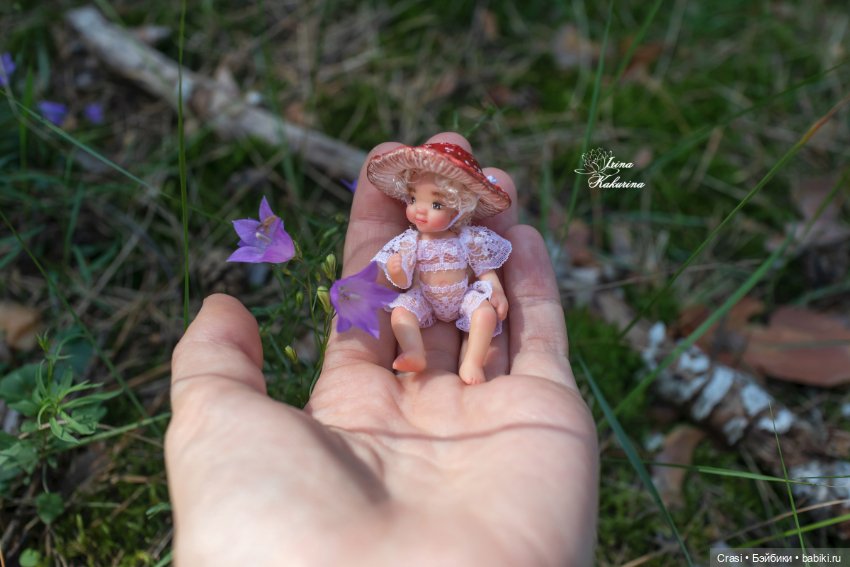 Малышка Мухоморчик — Авторские миниатюрные куклы: лепка (фото 9)