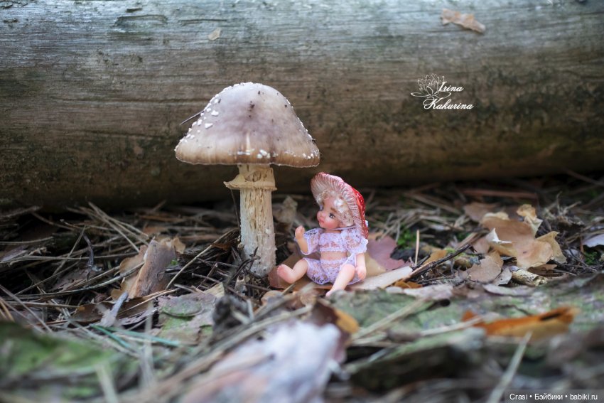 Малышка Мухоморчик — Авторские миниатюрные куклы: лепка (фото 4)
