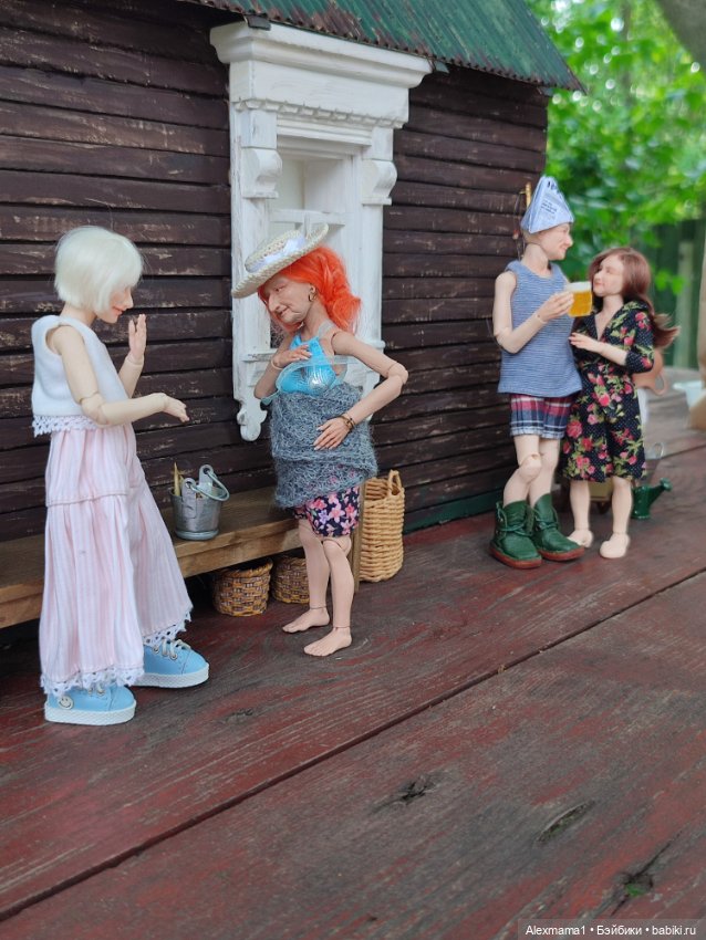 Лето в деревне — Авторские работы в частных коллекциях: домашние фото кукол и игрушек