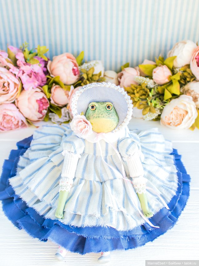 🐸 Лягушка Дакота 🐸 — Лепка авторских игрушек и папье (фото 8)