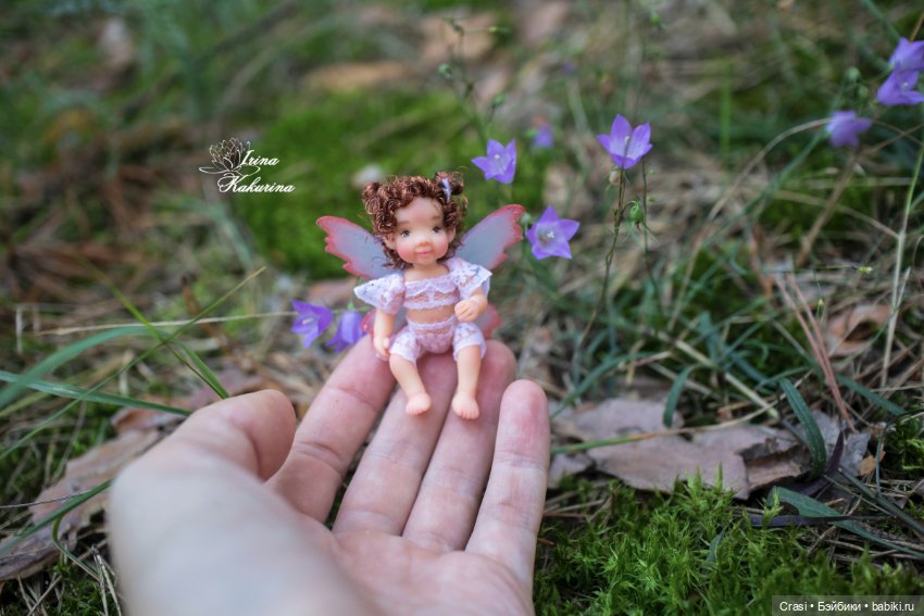Лесная феечка — Авторские миниатюрные куклы: лепка