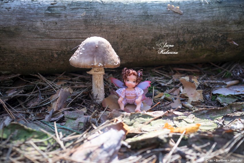 Лесная феечка — Авторские миниатюрные куклы: лепка (фото 3)