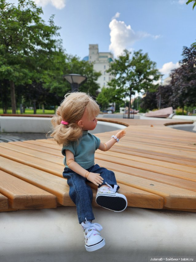 Первая прогулка Хуаниты — Испанские куклы (разное): Vestida de Azul (фото 4)