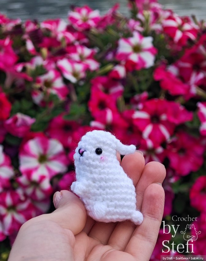 Кролики на прогулке — Вязаные игрушки и амигуруми: крючком (фото 9)