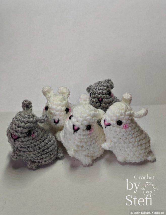 Кролики на прогулке — Вязаные игрушки и амигуруми: крючком (фото 6)