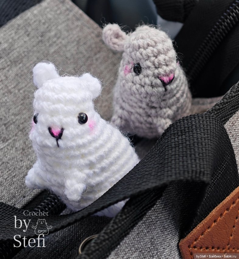 Кролики на прогулке — Вязаные игрушки и амигуруми: крючком (фото 7)