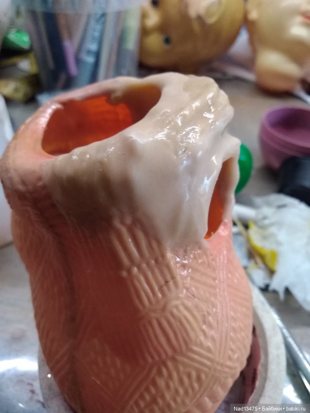 Лыжню! Ещё одна из работ по восстановлению игрушки из целлулоида