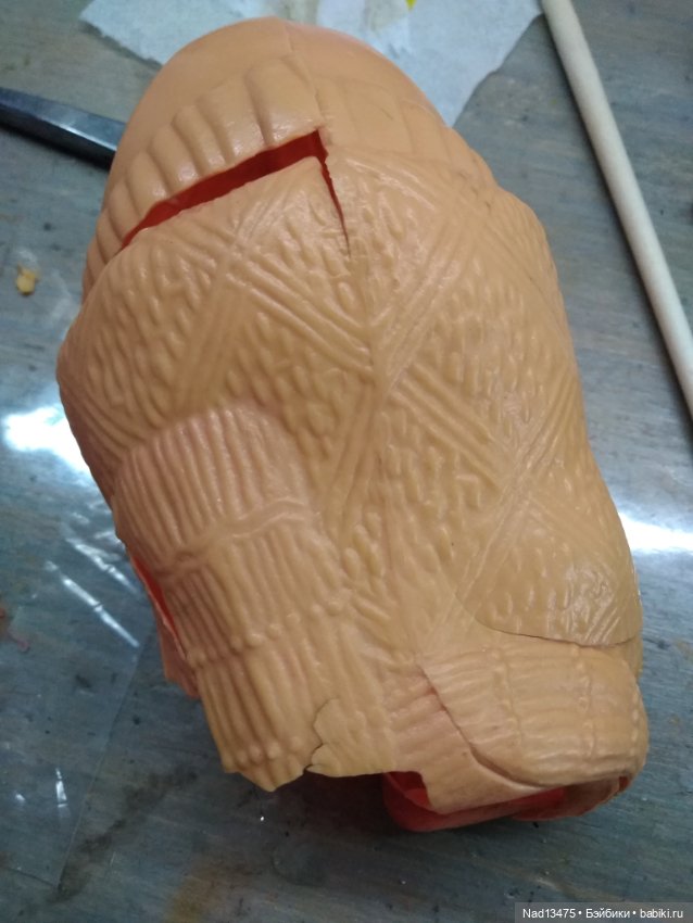 Лыжню! Ещё одна из работ по восстановлению игрушки из целлулоида (фото 4)