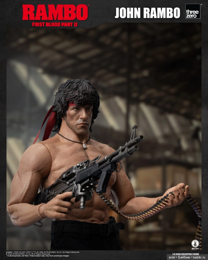 Threezero анонсировали фигурку Джона Рэмбо по мотивам фильма «Рэмбо: Первая кровь 2» (фото 2)