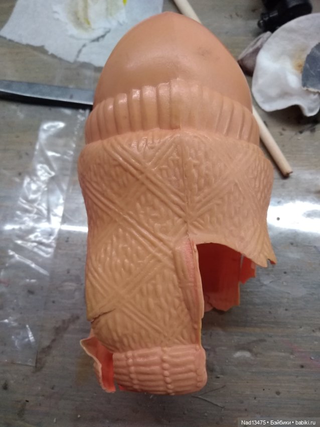 Лыжню! Ещё одна из работ по восстановлению игрушки из целлулоида (фото 6)