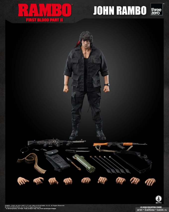 Threezero анонсировали фигурку Джона Рэмбо по мотивам фильма «Рэмбо: Первая кровь 2» (фото 10)