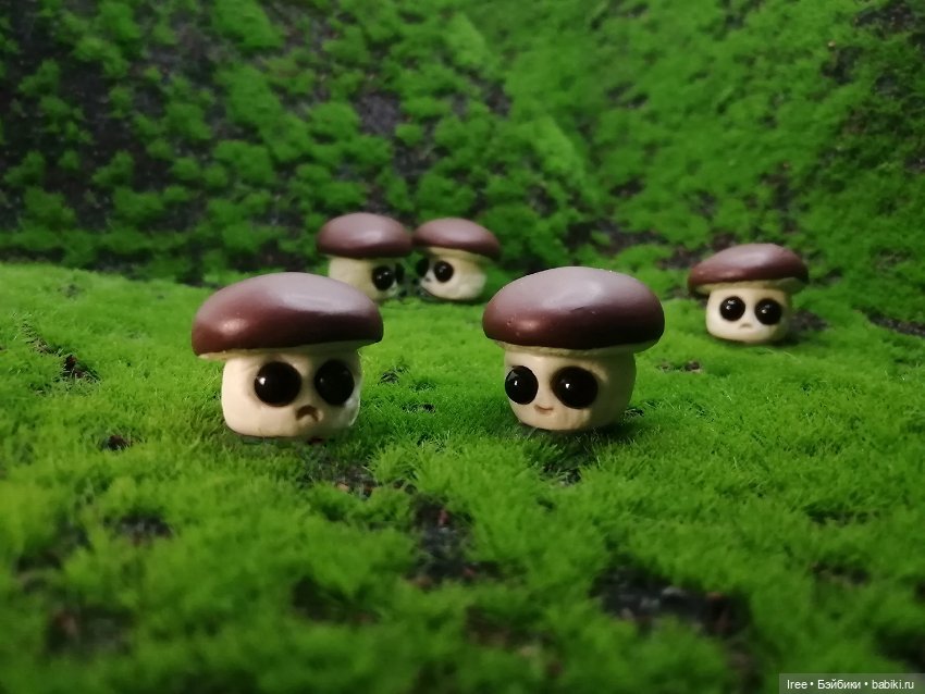 Фигурки грибочки — Лепка авторских игрушек и папье (фото 2)