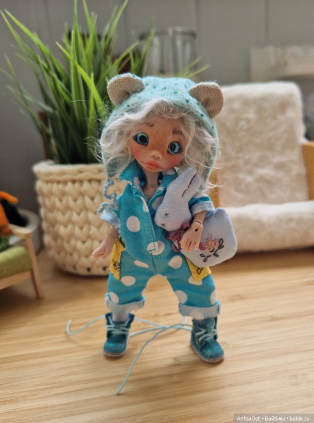 Мишка Ми-Мишка — Авторские шарнирные куклы своими руками: лепка (фото 7)