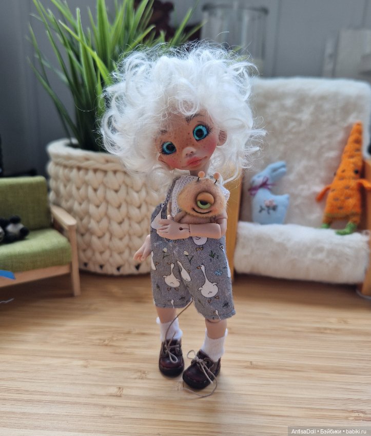 Мишка Ми-Мишка — Авторские шарнирные куклы своими руками: лепка (фото 2)