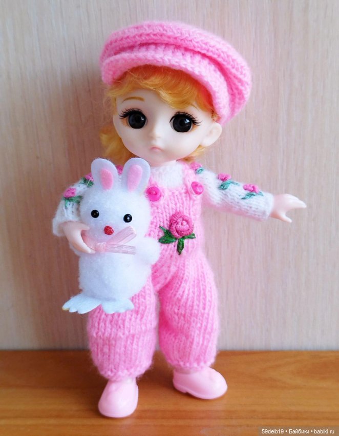 Бело-розовый с розочками комплектик для ТЕИ (фото 8)