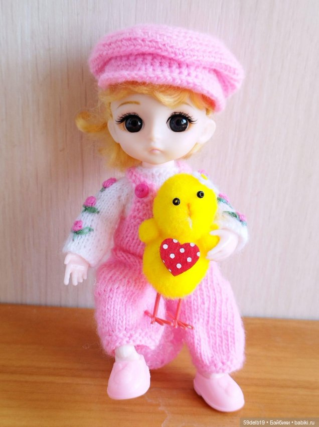 Бело-розовый с розочками комплектик для ТЕИ (фото 9)