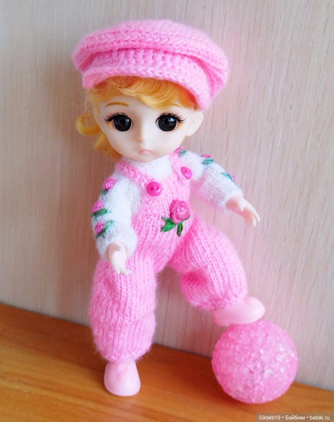 Бело-розовый с розочками комплектик для ТЕИ