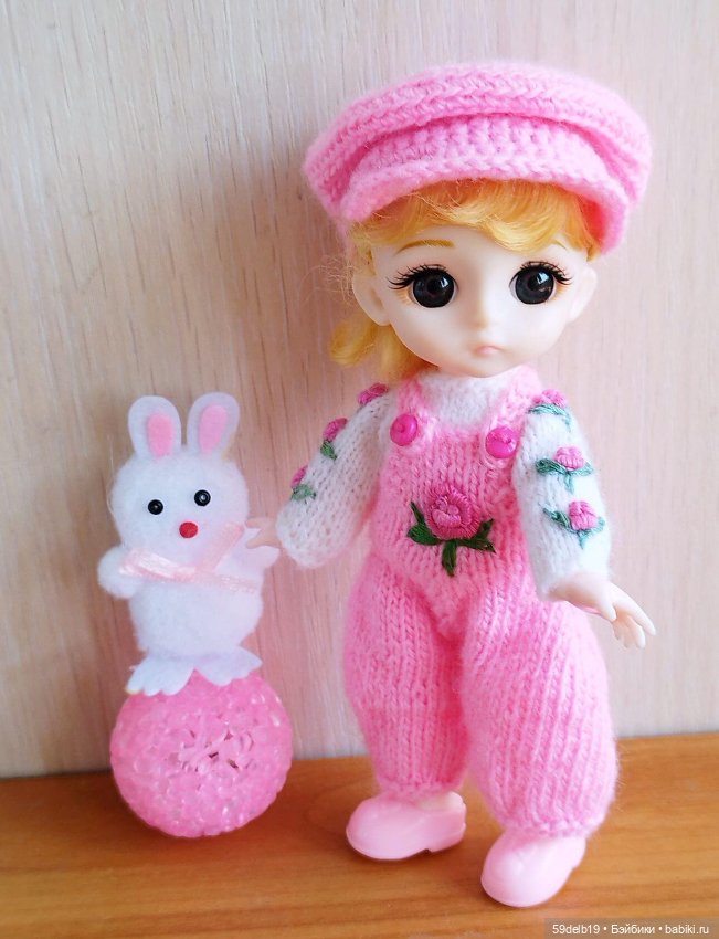 Бело-розовый с розочками комплектик для ТЕИ (фото 6)