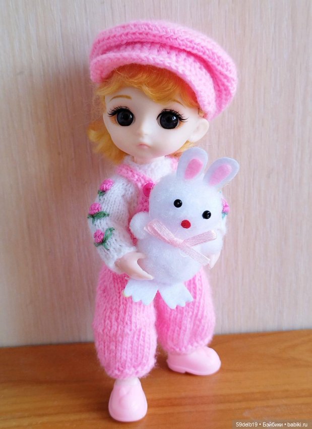 Бело-розовый с розочками комплектик для ТЕИ (фото 7)