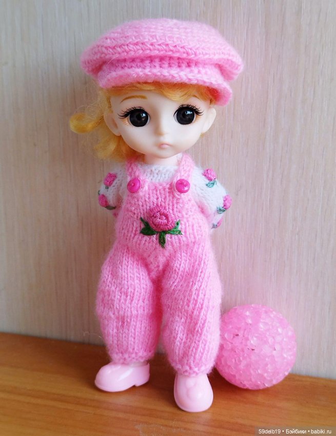 Бело-розовый с розочками комплектик для ТЕИ