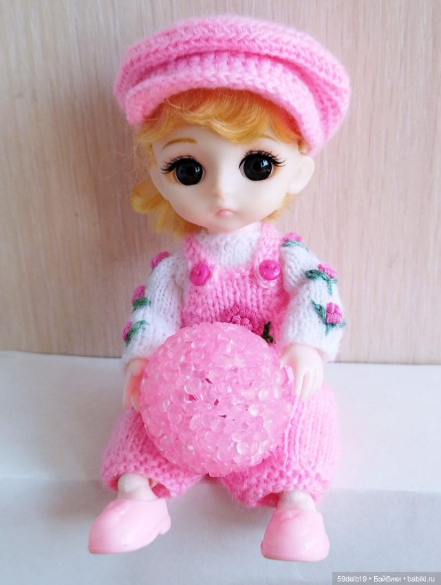 Бело-розовый с розочками комплектик для ТЕИ