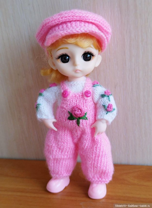 Бело-розовый с розочками комплектик для ТЕИ (фото 5)