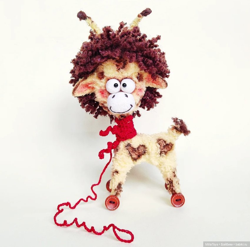 Милка и Жираф — Авторские игрушки из разных материалов: синельная проволока (фото 2)