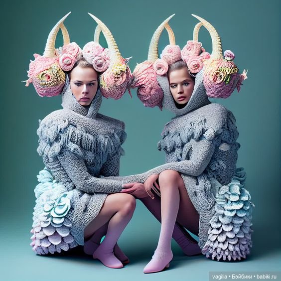 Забавная мода, фантастическое вязание