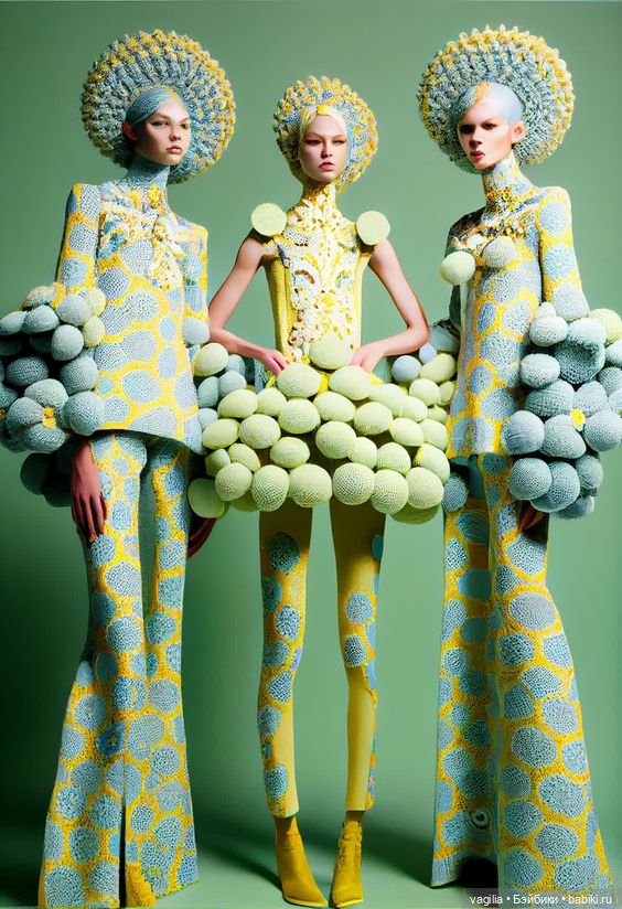 Забавная мода, фантастическое вязание