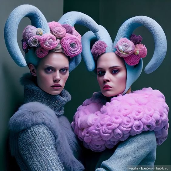Забавная мода, фантастическое вязание