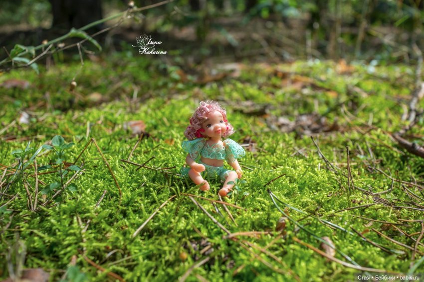 Девочка малинка — Авторские миниатюрные куклы: лепка
