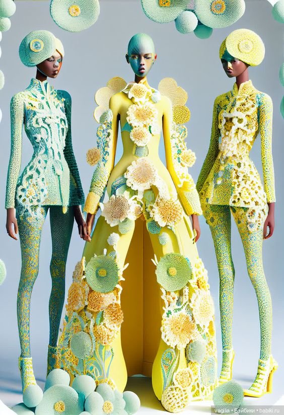 Забавная мода, фантастическое вязание