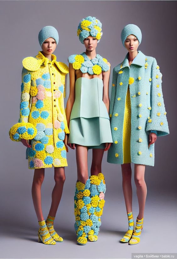 Забавная мода, фантастическое вязание