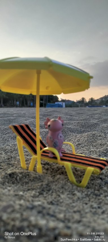 Кака на шезлонге, под шезлонгом, за шезлонгом и т д