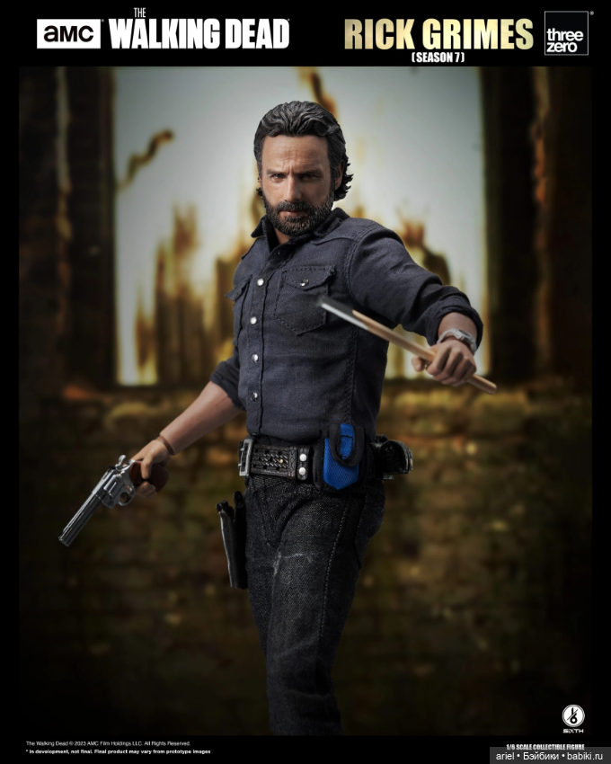 Threezero анонсировали фигурку Рика Граймса по седьмому сезона сериала «Ходячие мертвецы» (фото 9)