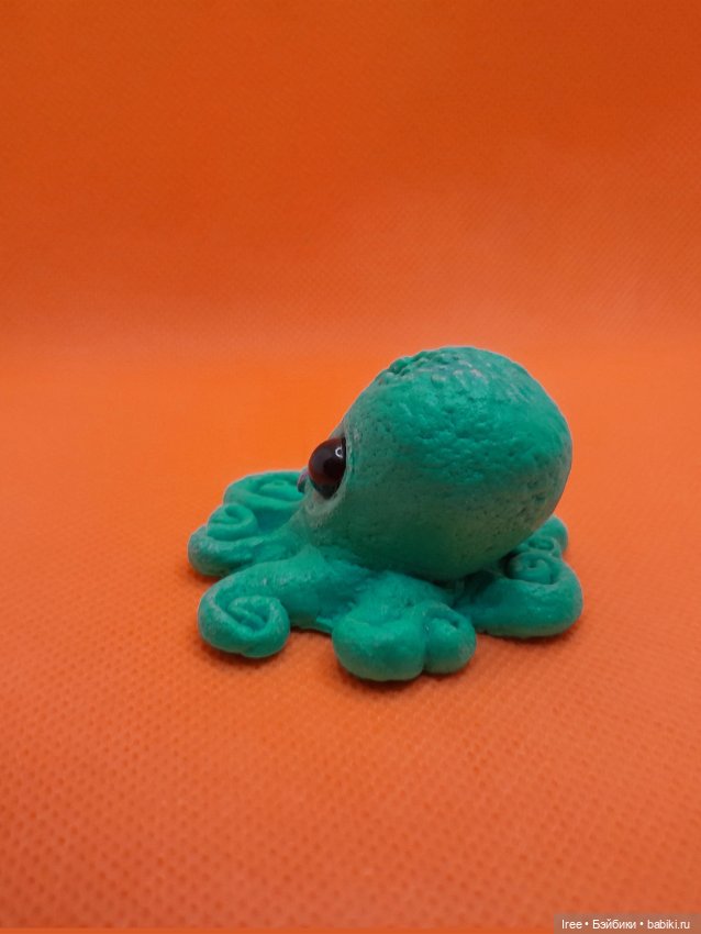 Авторская фигурка монстрик осьминожка Дразнилка (фото 4)