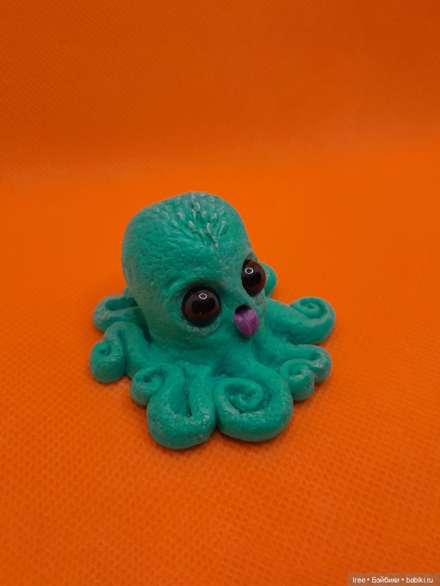 Авторская фигурка монстрик осьминожка Дразнилка (фото 2)